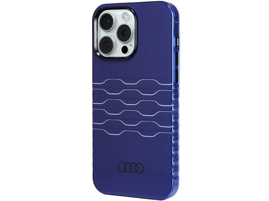 Funda Audi IML MagSafe para iPhone 15 Pro Max - azul