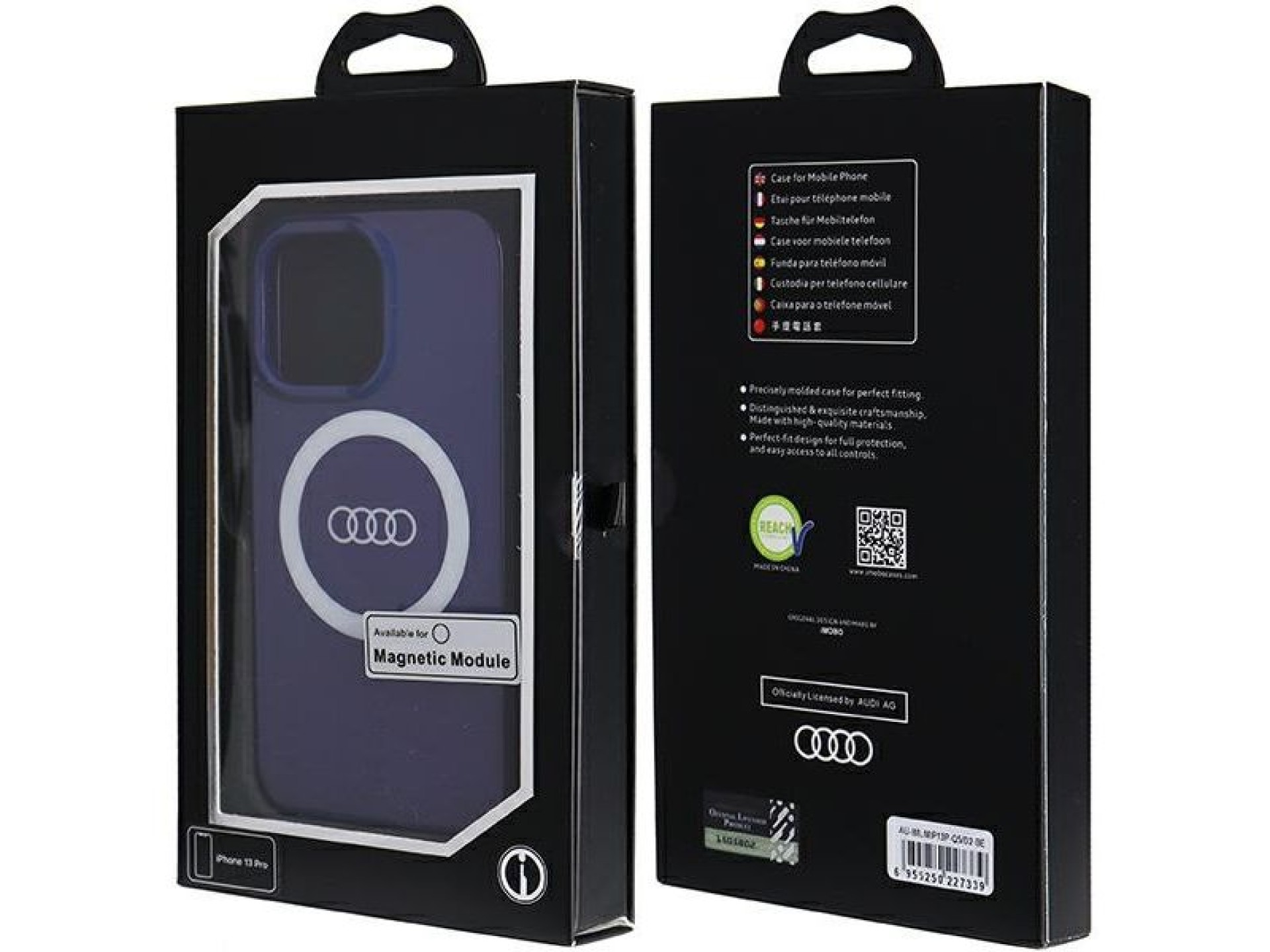 Audi IML Big Logo MagSafe case for iPhone 13 Pro / 13 - blue