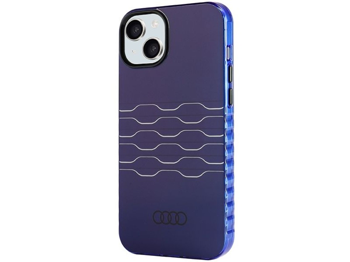 Funda Audi IML MagSafe para iPhone 15 Plus / 14 Plus - azul