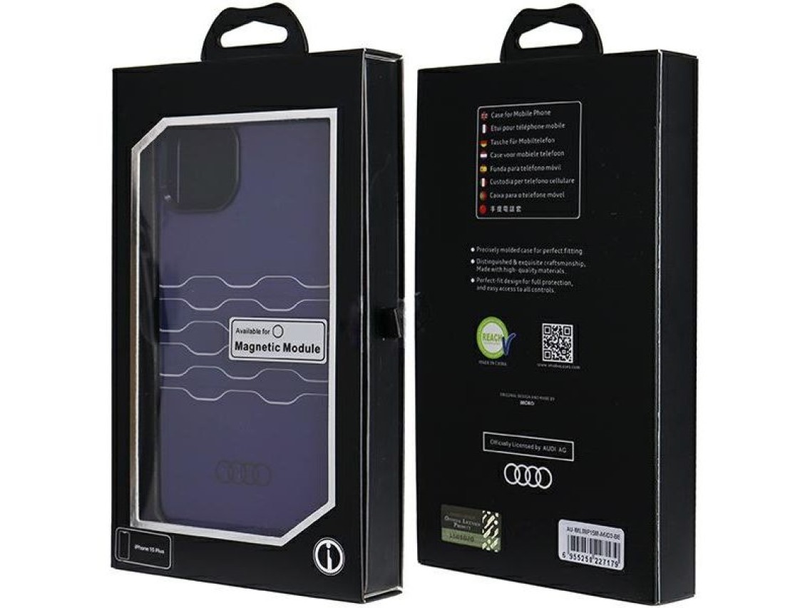 Funda Audi IML MagSafe para iPhone 15 Plus / 14 Plus - azul