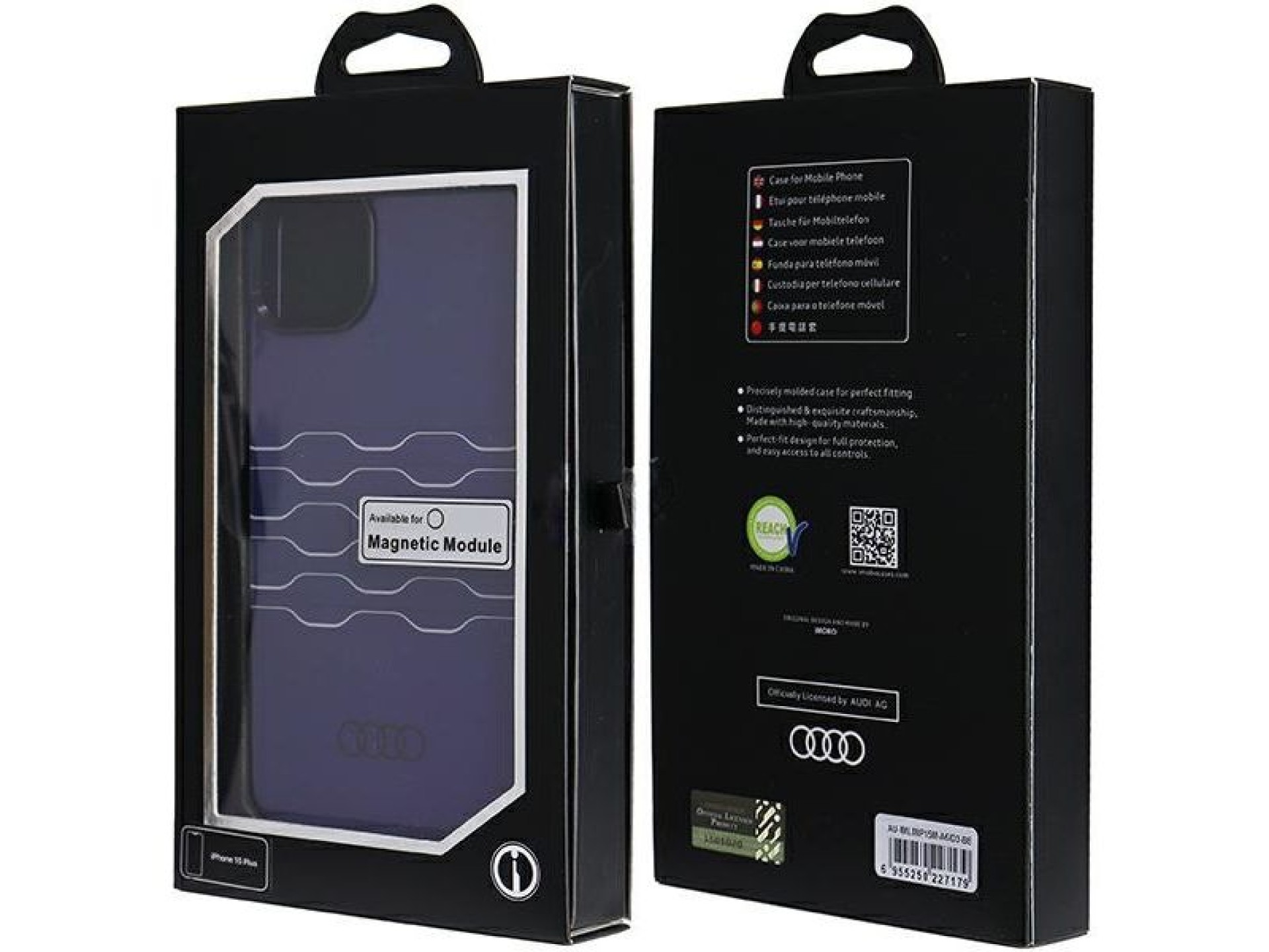 Funda Audi IML MagSafe para iPhone 15 Plus / 14 Plus - azul