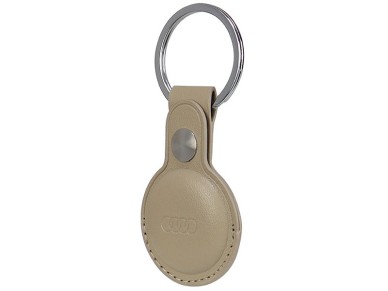 Funda Audi AirTag de piel sintética - beige Funda Audi AirTag de piel sintética - beige