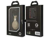 Audi Synthetic Leather AirTag case - beige Audi Synthetic Leather AirTag case - beige