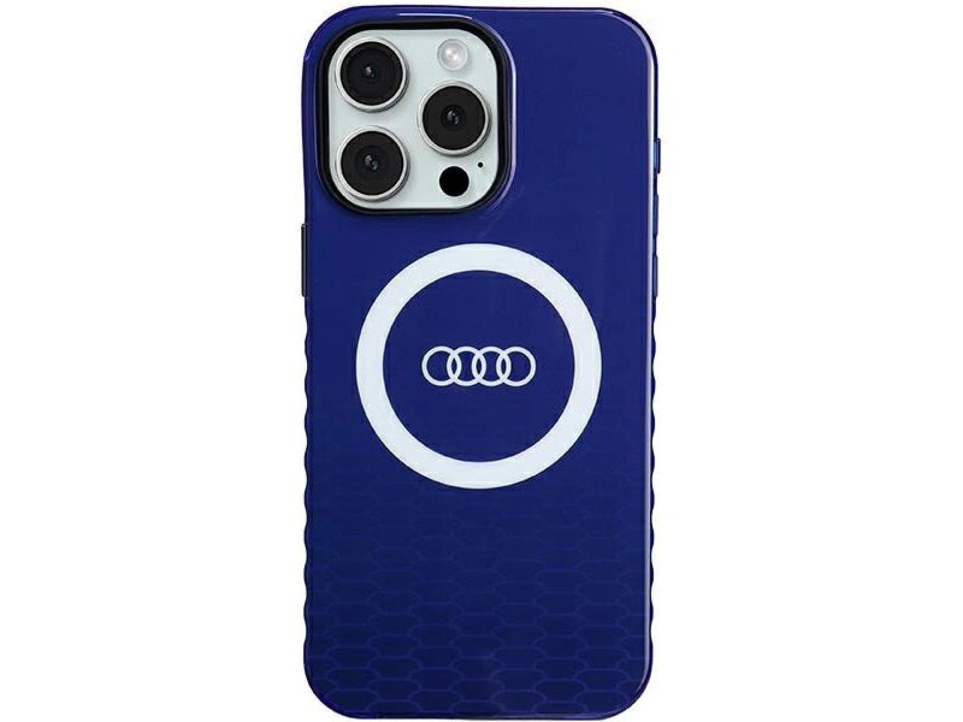 Audi IML Big Logo MagSafe case for iPhone 15 Pro Max - blue