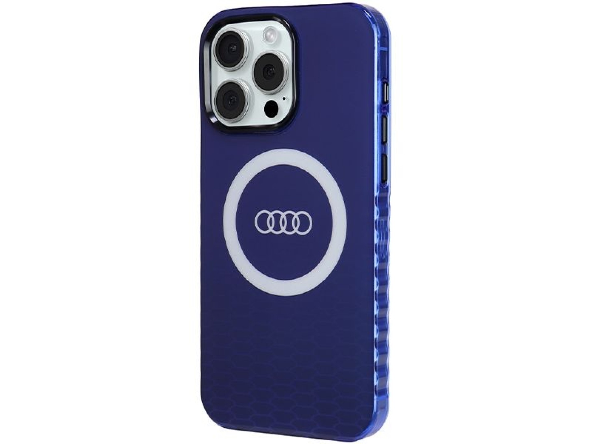 Audi IML Big Logo MagSafe case for iPhone 15 Pro Max - blue