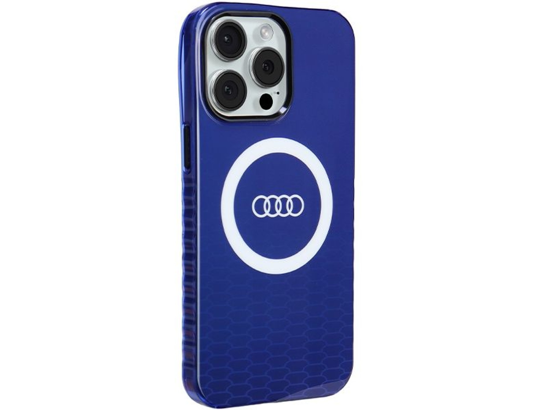 Audi IML Big Logo MagSafe case for iPhone 15 Pro Max - blue