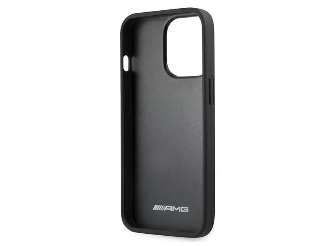 AMG Leather Debossed Lines case for iPhone 13 Pro / iPhone 13 - black