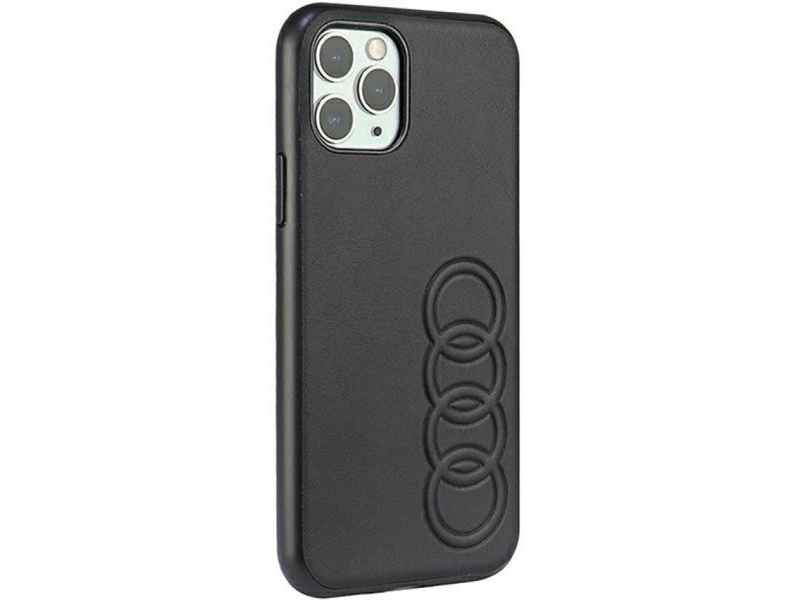 Audi Synthetic Leather iPhone 11 Pro 5.8" black/black hardcase AU-TPUPPCIP11-TT/D1-BK
