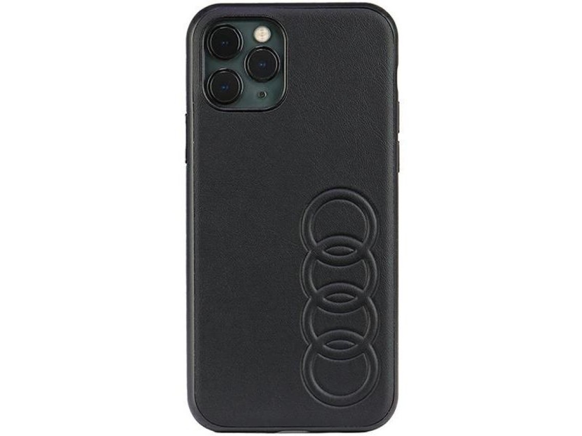 Audi Synthetic Leather iPhone 11 Pro 5.8" black/black hardcase AU-TPUPPCIP11-TT/D1-BK