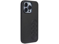 Capa rígida Audi em couro sintético para iPhone 13 Pro / 13 6.1" preta/preta AU-TPUPCIP13P-TT/D1-BK Capa rígida Audi em couro sintético para iPhone 13 Pro / 13 6.1" preta/preta AU-TPUPCIP13P-TT/D1-BK