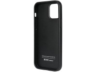 Capa rígida Audi em couro sintético para iPhone 12/12 Pro 6.1" preta/preta AU-TPUPCIP12P-TT/D1-BK Capa rígida Audi em couro sintético para iPhone 12/12 Pro 6.1" preta/preta AU-TPUPCIP12P-TT/D1-BK