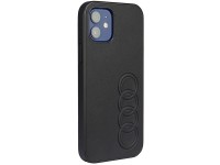Capa rígida Audi em couro sintético para iPhone 12/12 Pro 6.1" preta/preta AU-TPUPCIP12P-TT/D1-BK Capa rígida Audi em couro sintético para iPhone 12/12 Pro 6.1" preta/preta AU-TPUPCIP12P-TT/D1-BK