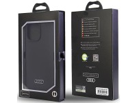 Audi Silicone Case iPhone 14 Pro Max 6.7" black/black hardcase AU-LSRIP14PM-Q3/D1-BK
