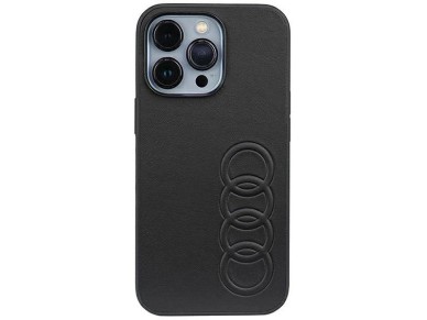 Audi Synthetic Leather iPhone 13 Pro / 13 6.1" black/black hardcase AU-TPUPCIP13P-TT/D1-BK Audi Synthetic Leather iPhone 13 Pro / 13 6.1" black/black hardcase AU-TPUPCIP13P-TT/D1-BK