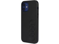 Capa rígida Audi em couro sintético para iPhone 12/12 Pro 6.1" preta/preta AU-TPUPCIP12P-TT/D1-BK Capa rígida Audi em couro sintético para iPhone 12/12 Pro 6.1" preta/preta AU-TPUPCIP12P-TT/D1-BK