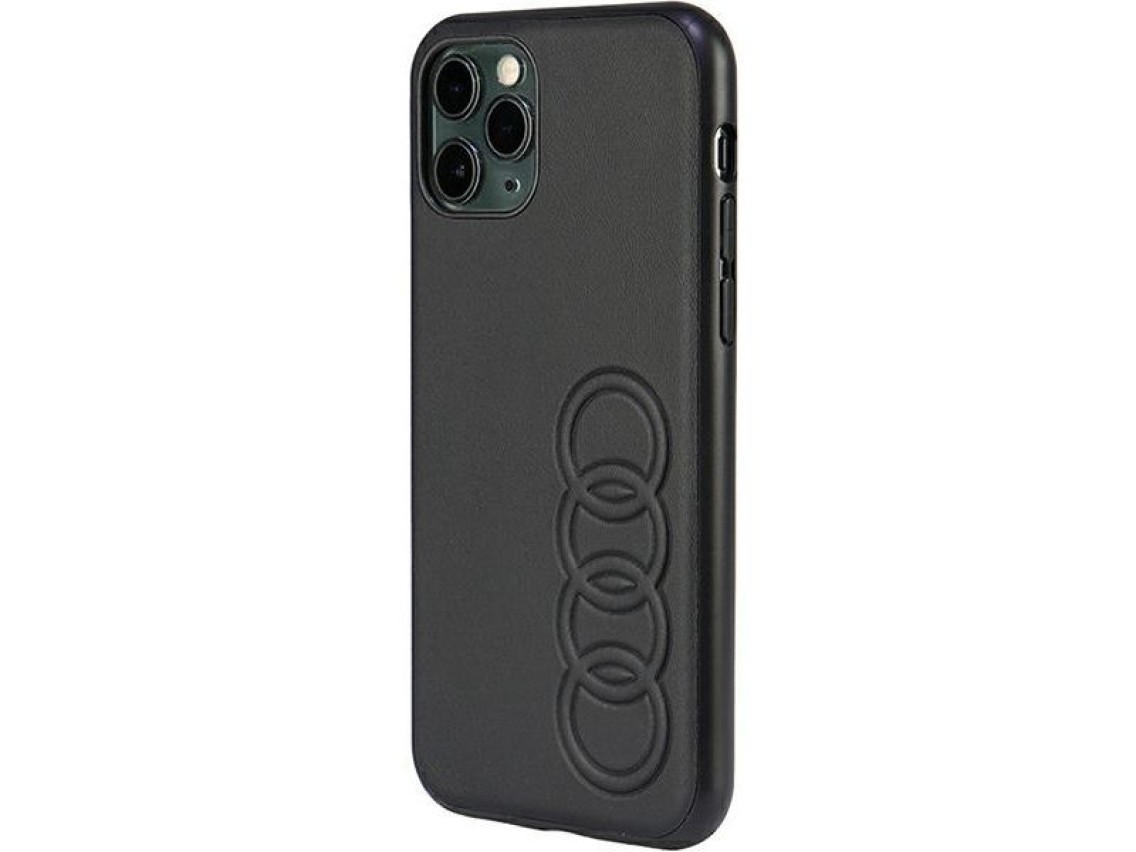 Audi Synthetic Leather iPhone 11 Pro 5.8" black/black hardcase AU-TPUPPCIP11-TT/D1-BK