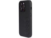 Capa rígida Audi em couro sintético para iPhone 14 Pro 6.1" preta/preta AU-TPUPPCIP14P-TT/D1-BK Capa rígida Audi em couro sintético para iPhone 14 Pro 6.1" preta/preta AU-TPUPPCIP14P-TT/D1-BK