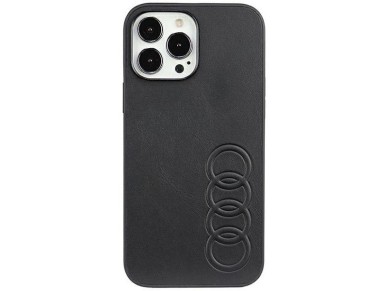 Audi Synthetic Leather iPhone 13 Pro Max 6.7" black/black hardcase AU-TPUPPCIP13PM-TT/D1-BK