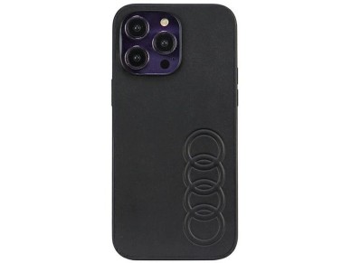 Audi Synthetic Leather iPhone 14 Pro Max 6.7" black/black hardcase AU-TPUPPCIP14PM-TT/D1-BK Audi Synthetic Leather iPhone 14 Pro Max 6.7" black/black hardcase AU-TPUPPCIP14PM-TT/D1-BK