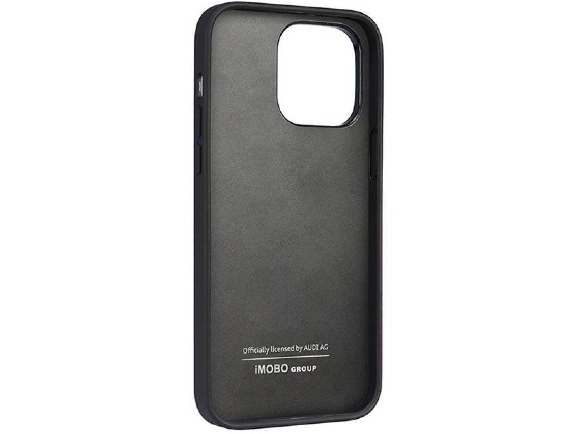 Audi Synthetic Leather iPhone 14 Pro Max 6.7" black/black hardcase AU-TPUPPCIP14PM-TT/D1-BK
