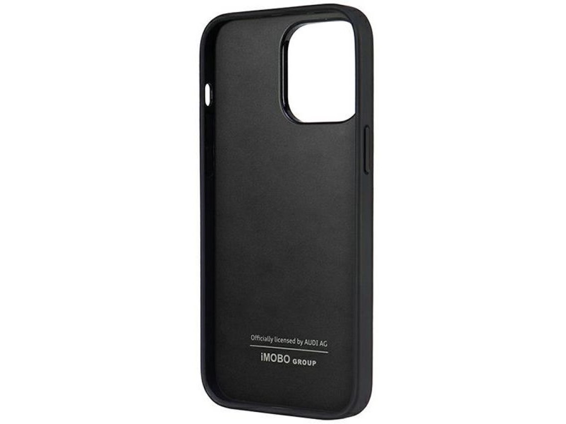 Audi Synthetic Leather iPhone 14 Pro Max 6.7" black/black hardcase AU-TPUPPCIP14PM-TT/D1-BK