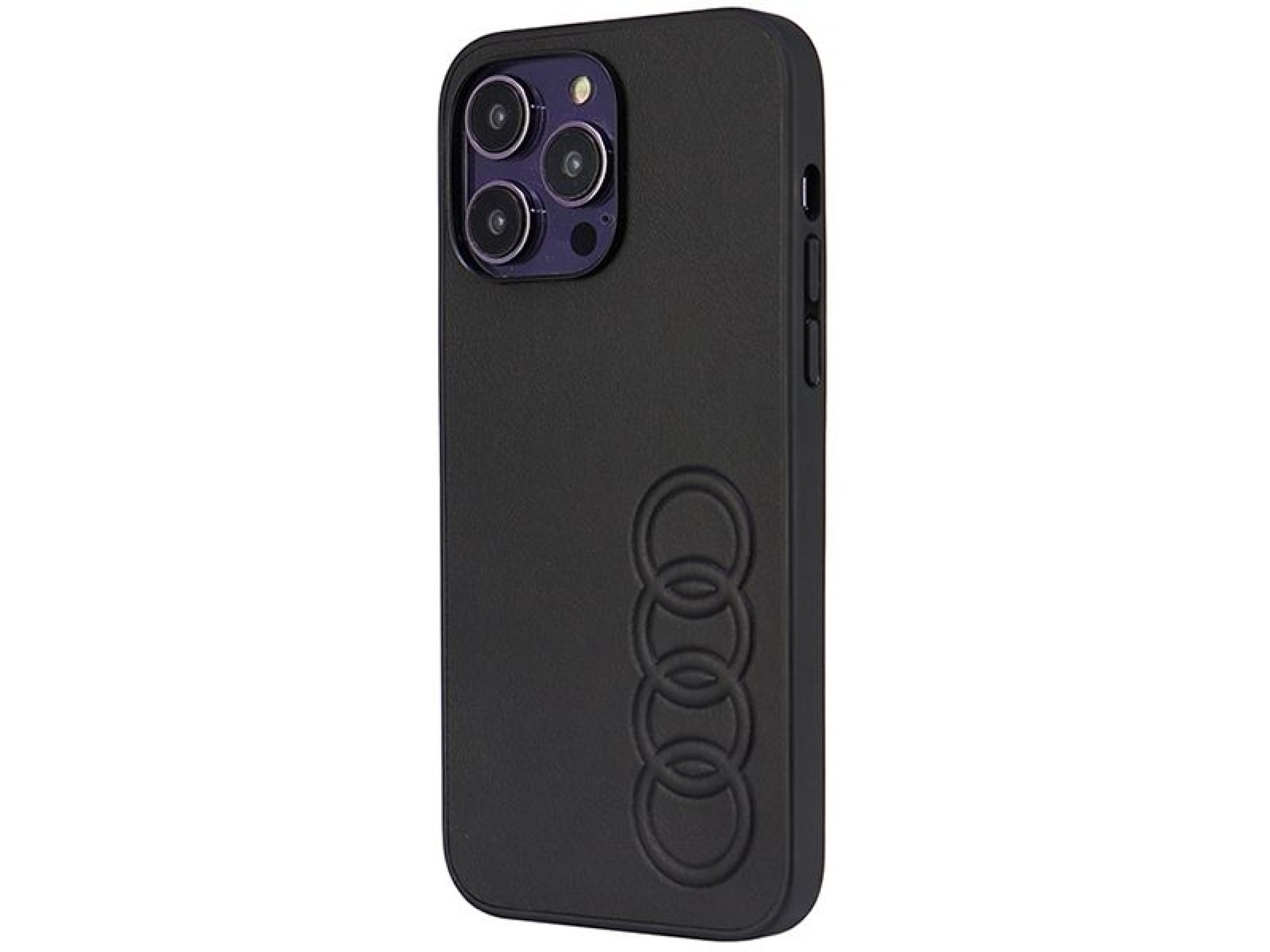 Capa rígida Audi em couro sintético para iPhone 14 Pro Max 6.7