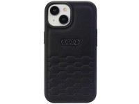 Audi GT Synthetic Leather case for iPhone 15 Plus - black Audi GT Synthetic Leather case for iPhone 15 Plus - black