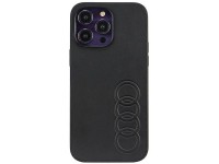 Audi Synthetic Leather iPhone 14 Pro Max 6.7" black/black hardcase AU-TPUPPCIP14PM-TT/D1-BK Audi Synthetic Leather iPhone 14 Pro Max 6.7" black/black hardcase AU-TPUPPCIP14PM-TT/D1-BK