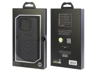 Funda Audi GT de piel sintética para iPhone 15 Pro - negra Funda Audi GT de piel sintética para iPhone 15 Pro - negra