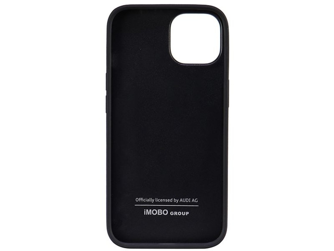 Audi Synthetic Leather iPhone 14 6.1" black/black hardcase AU-TPUPPCIP14-TT/D1-BK
