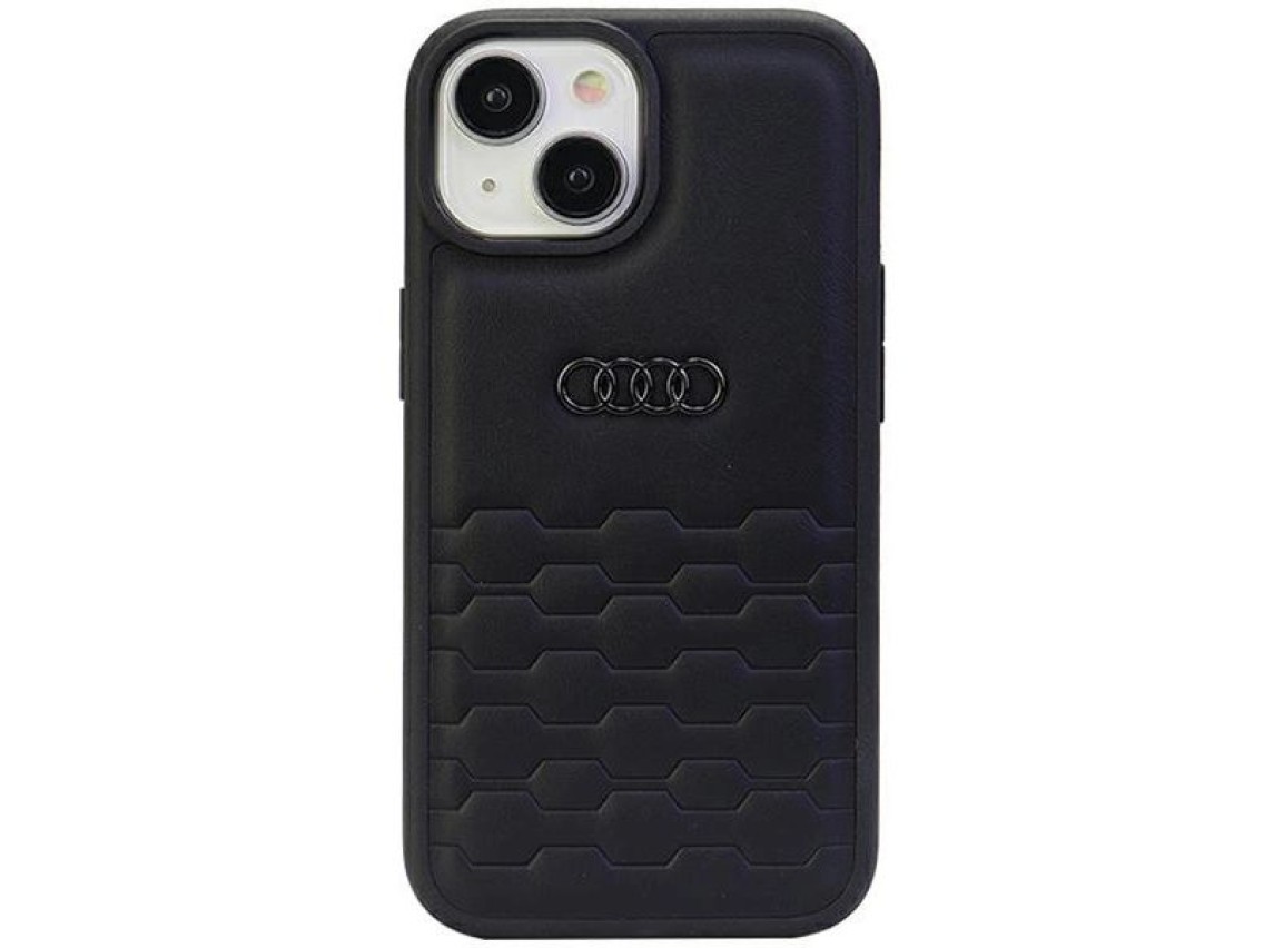 Audi GT Synthetic Leather case for iPhone 15 Plus - black