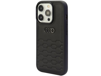 Audi GT Synthetic Leather case for iPhone 15 Pro - black Audi GT Synthetic Leather case for iPhone 15 Pro - black