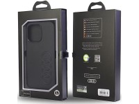 Capa rígida Audi em couro sintético para iPhone 13 Pro / 13 6.1" preta/preta AU-TPUPCIP13P-TT/D1-BK Capa rígida Audi em couro sintético para iPhone 13 Pro / 13 6.1" preta/preta AU-TPUPCIP13P-TT/D1-BK