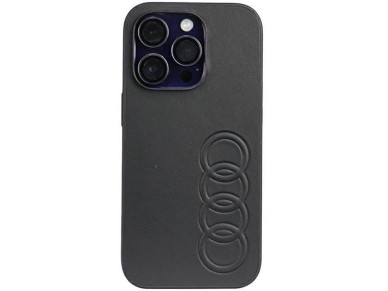 Audi Synthetic Leather iPhone 14 Pro 6.1" black/black hardcase AU-TPUPPCIP14P-TT/D1-BK Audi Synthetic Leather iPhone 14 Pro 6.1" black/black hardcase AU-TPUPPCIP14P-TT/D1-BK
