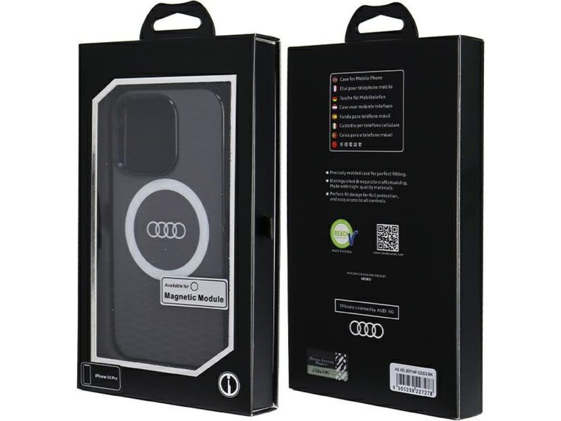 Audi IML Big Logo MagSafe case for iPhone 14 Pro - black