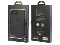 Audi GT Synthetic Leather case for iPhone 15 Plus - black Audi GT Synthetic Leather case for iPhone 15 Plus - black