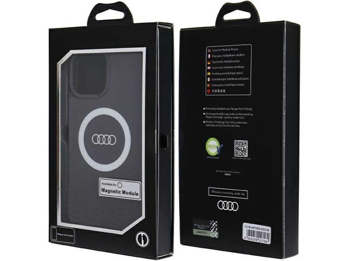 Audi IML Big Logo MagSafe case for iPhone 13 Pro Max - black