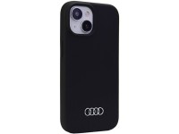 Funda de silicona Audi para iPhone 15 Plus - negra Funda de silicona Audi para iPhone 15 Plus - negra