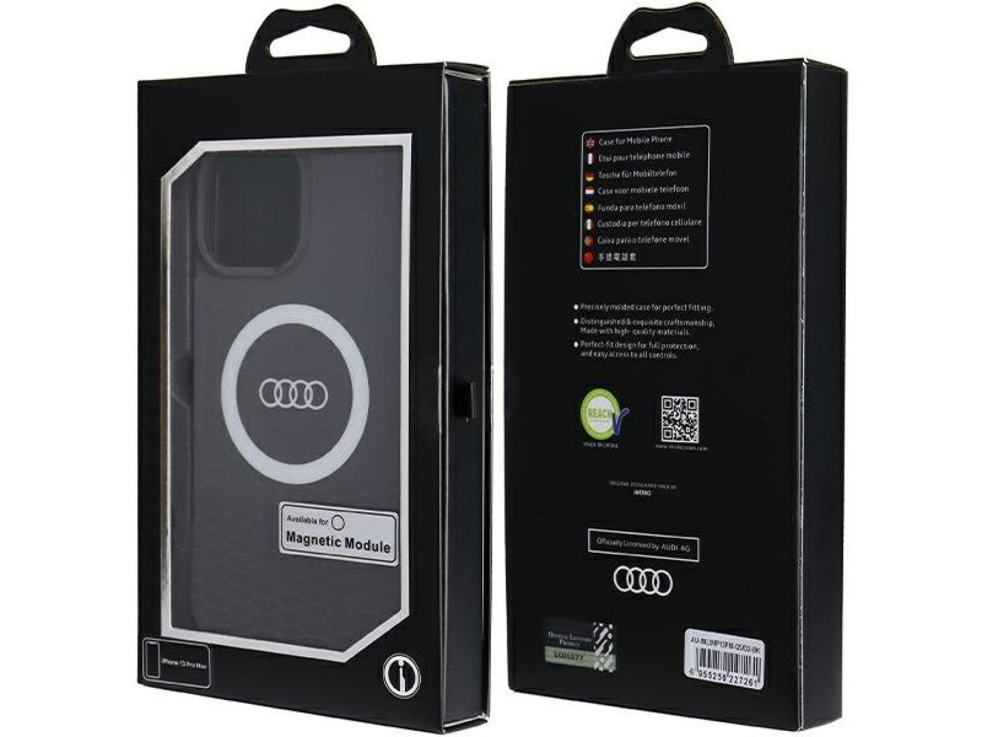 Audi IML Big Logo MagSafe case for iPhone 13 Pro Max - black