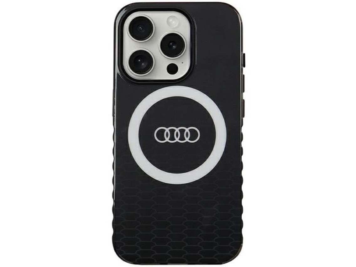 Audi IML Big Logo MagSafe case for iPhone 15 Pro - black