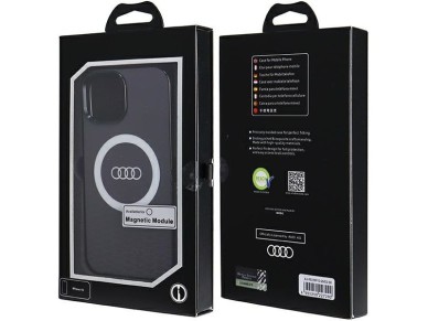 Audi IML Big Logo MagSafe case for iPhone 15 / 14 / 13 - black Audi IML Big Logo MagSafe case for iPhone 15 / 14 / 13 - black