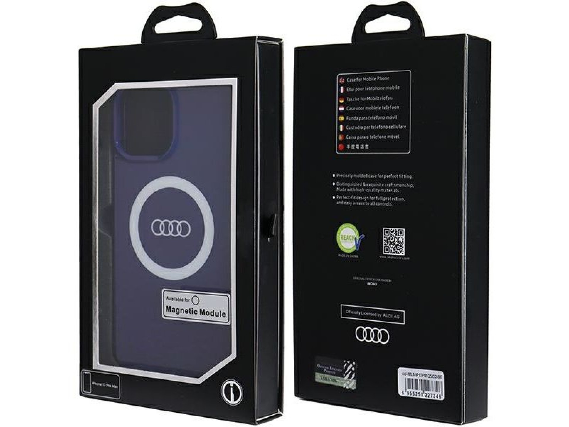 Funda Audi IML Big Logo MagSafe para iPhone 13 Pro Max - azul