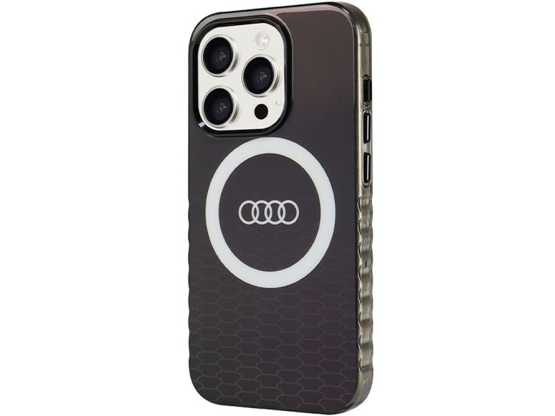Audi IML Big Logo MagSafe case for iPhone 15 Pro - black