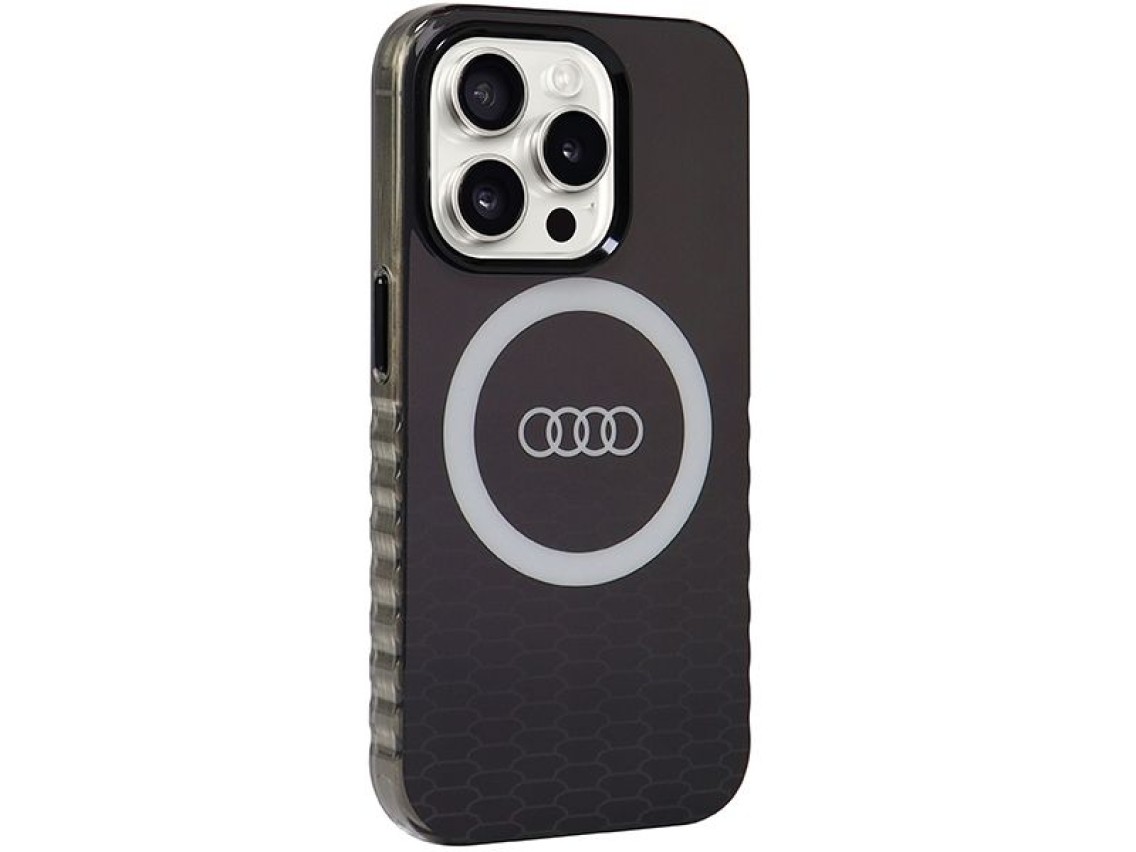 Audi IML Big Logo MagSafe case for iPhone 15 Pro - black