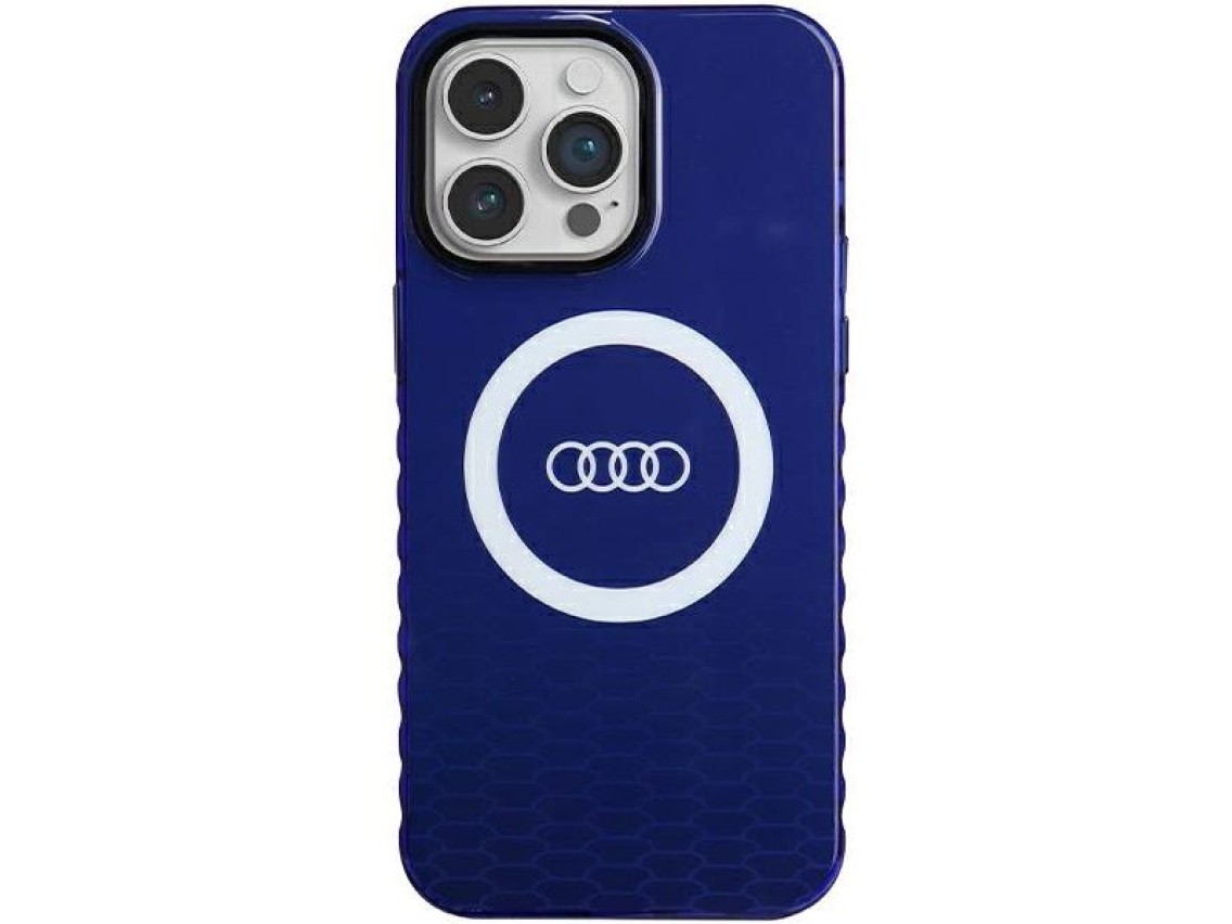 Audi IML Big Logo MagSafe case for iPhone 14 Pro Max - blue