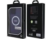 Capa MagSafe Audi IML com logotipo grande para iPhone 13 Pro Max - azul Capa MagSafe Audi IML com logotipo grande para iPhone 13 Pro Max - azul