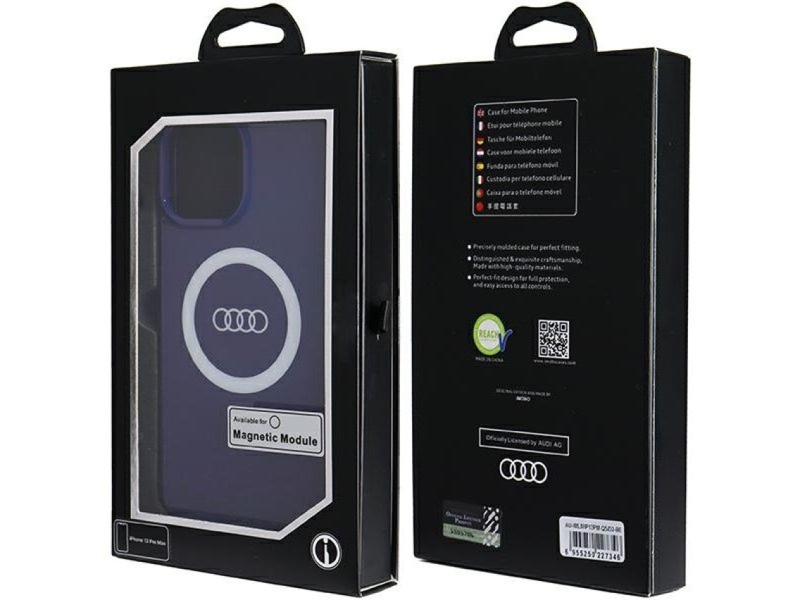 Funda Audi IML Big Logo MagSafe para iPhone 13 Pro Max - azul