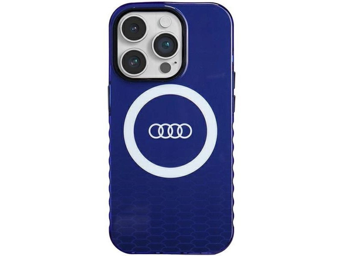 Audi IML Big Logo MagSafe case for iPhone 14 Pro - blue