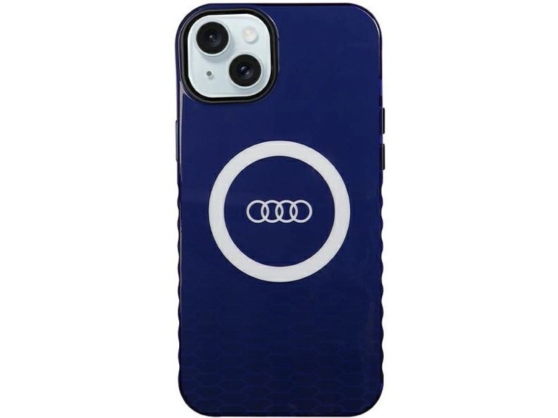 Audi IML Big Logo MagSafe case for iPhone 15 Plus / 14 Plus - blue
