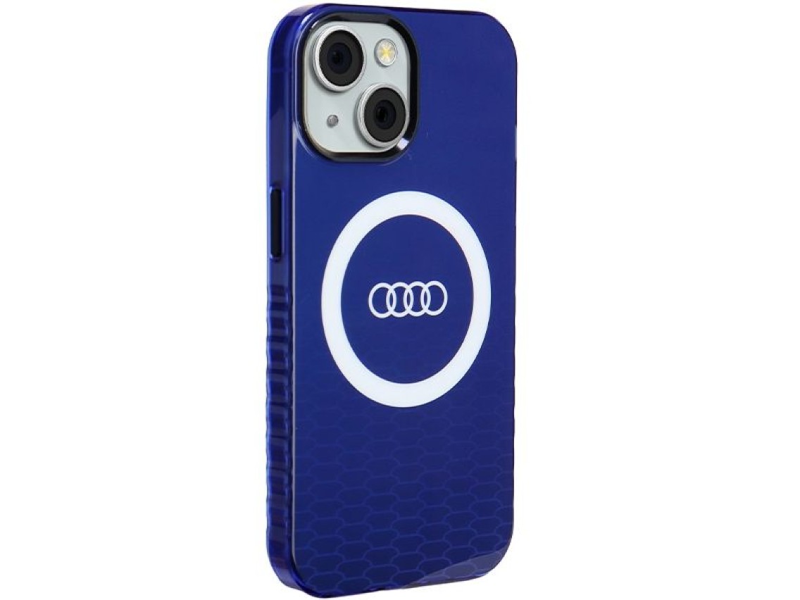 Audi IML Big Logo MagSafe case for iPhone 15 / 14 / 13 - blue